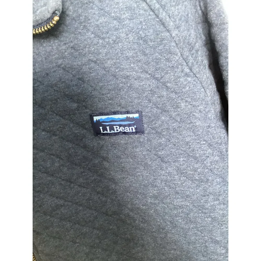 L.L. bean‎ quilted heathered zip up jacket mens xl outdoor gorpcore pockets